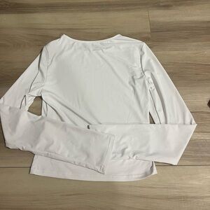 plain white xs shein long sleeve
